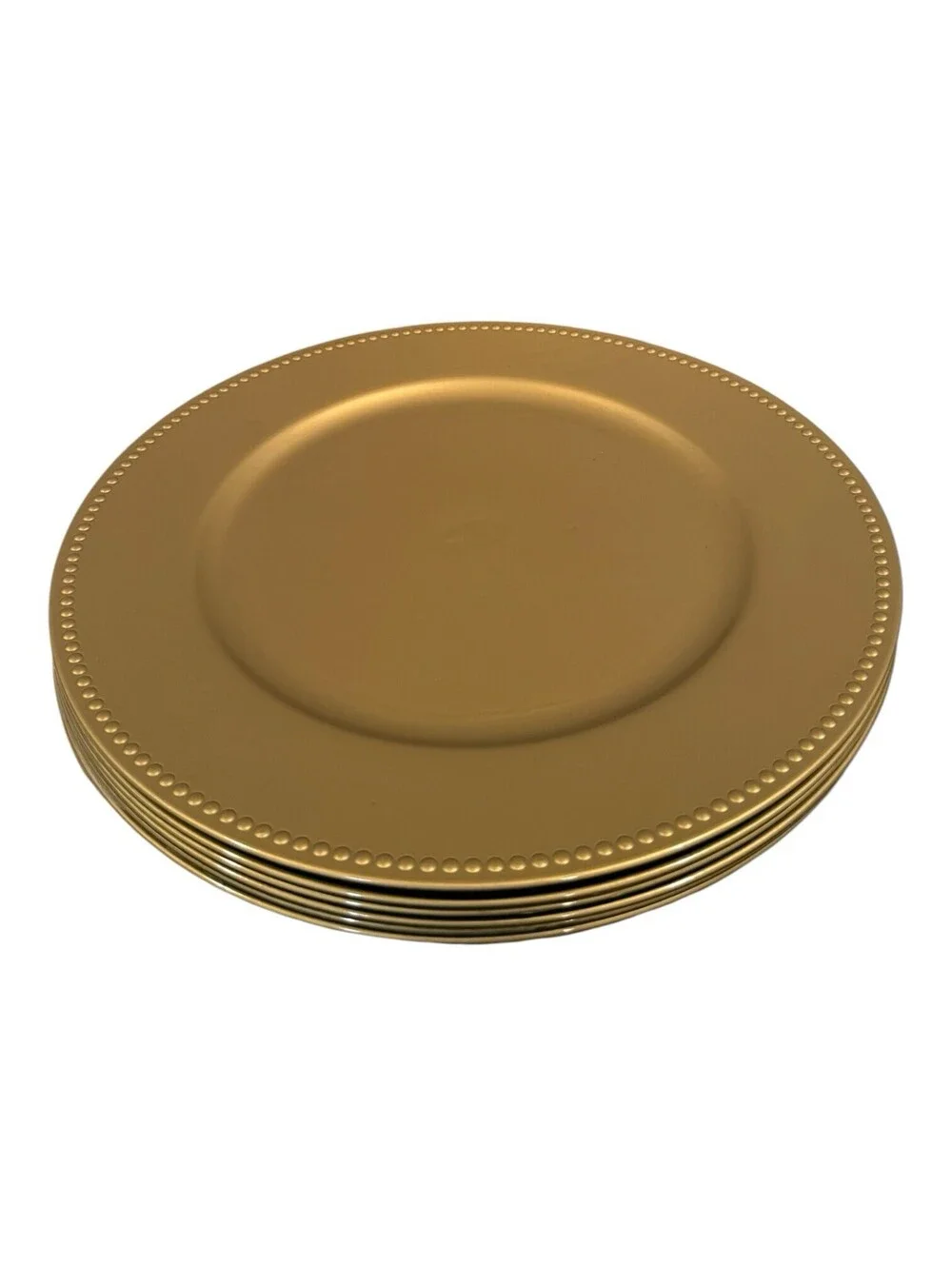 20 Pcs Gold Charger Plates Bulk, 13